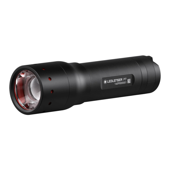 Led Lenser P7 Guia De Inicio Rapido