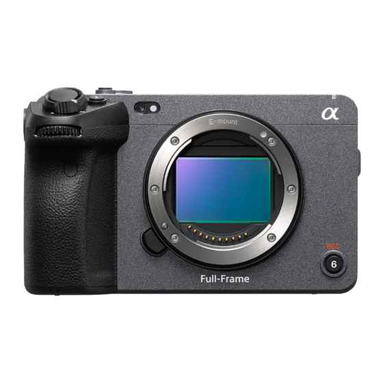 Sony ILME-FX3 Guia De Ayuda