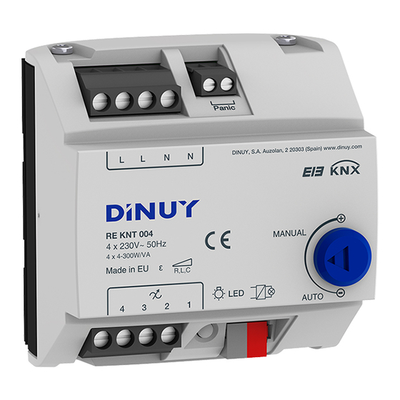 DINUY RE KNT 004 Manual De Instrucciones