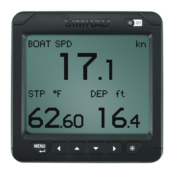 Simrad IS20 Graphic Guía Rápida De Uso