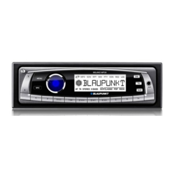 Blaupunkt Milano MP28 Manuales