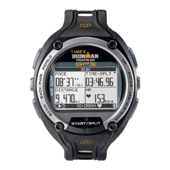 Timex Ironman GLOBAL TRAINER Guía De Usuario