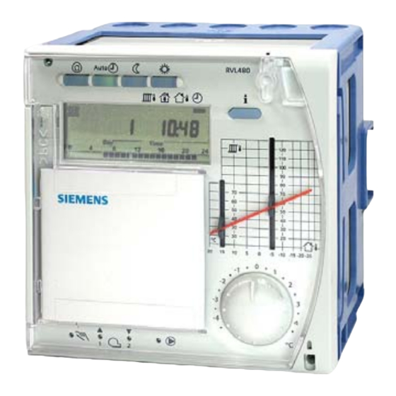 Siemens RVL480 Manual Del Usuario