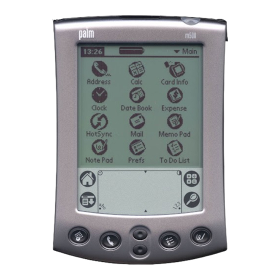 Palm m500 Serie Manual Del Usuario