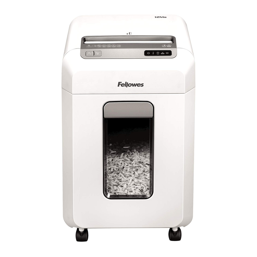 Fellowes Microshred 12Ms Guia De Inicio Rapido