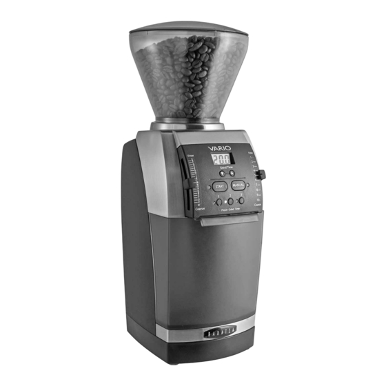 Baratza VARIO Manual De Instrucciones