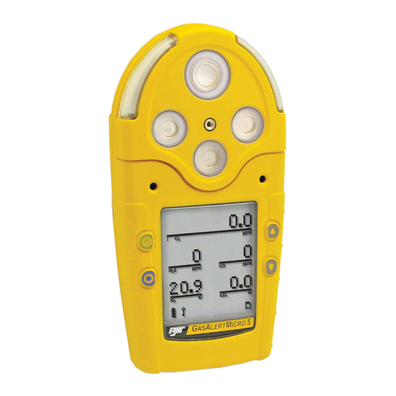 Honeywell BW Technologies GasAlertMicro 5 Guía De Referencia Rápida