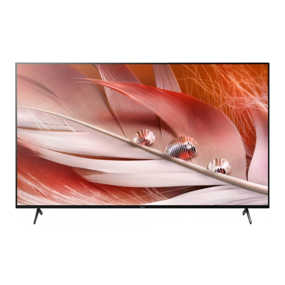 Sony BRAVIA XR-85X9J Serie Manuales