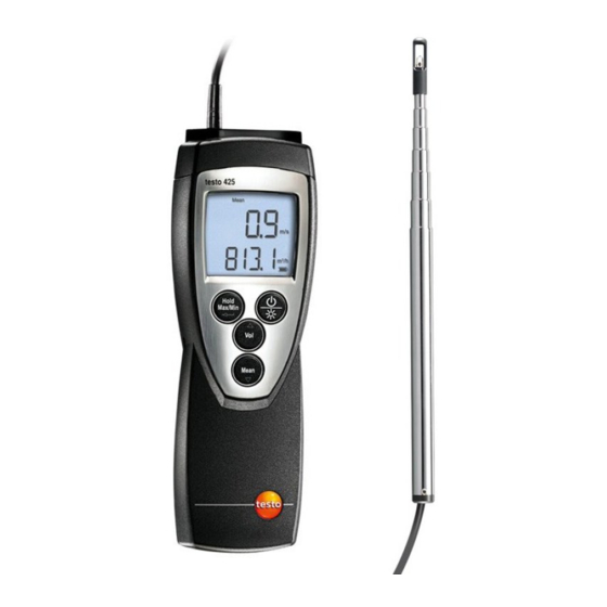 testo 425 Manual De Instrucciones