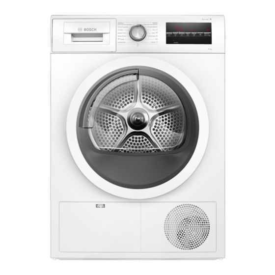 Bosch WTG86209CL Instrucciones De Uso Y Montaje