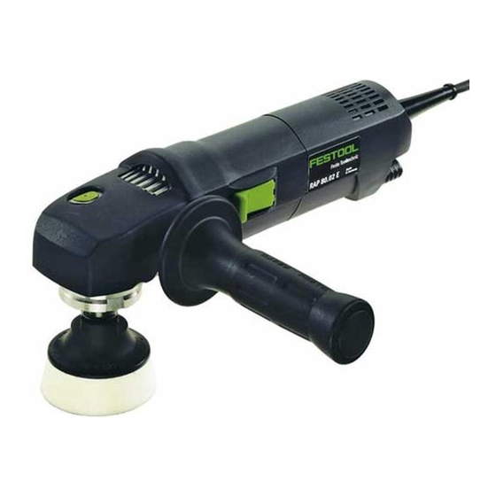 Festool RAP 80.02 E Manual De Instrucciones