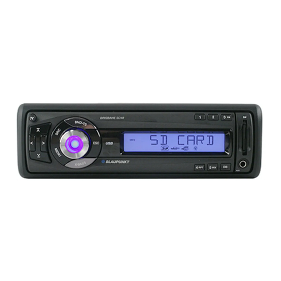 Blaupunkt Brisbane SD48 Instrucciones De Manejo E Instalación