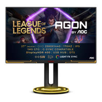 Aoc LEAGUE OF LEGENDS AGON PRO AG275QXL Manual De Usuario