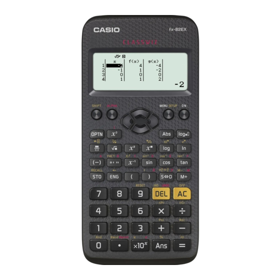Casio fx-82EX Guia Del Usuario