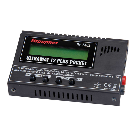GRAUPNER ULTRAMAT 12 PLUS Instrucciones De Utilizacion