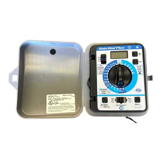 Irritrol Rain Dial Plus 6 Guia Del Usuario