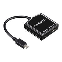 Hama MHL-Adapter Instrucciones De Uso