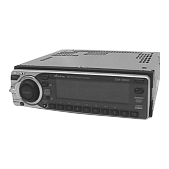 Sony CDX-C9500 Manual De Instrucciones