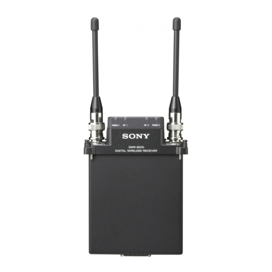 Sony DWR-S02D Manual De Instrucciones