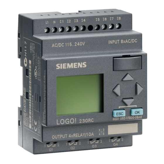Siemens SIMATIC LOGO! Manuales