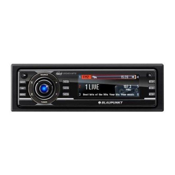 Blaupunkt Bremen MP78 Manual Del Usuario