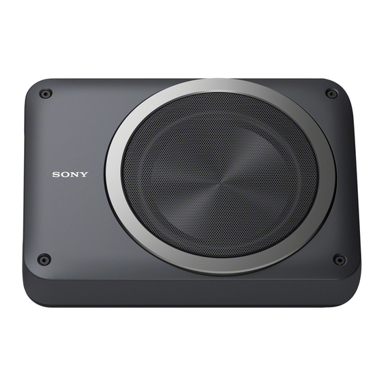 Sony XS-AW8 Manual De Instrucciones