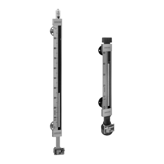 KROHNE BM26A-1000 Inicio Rápido