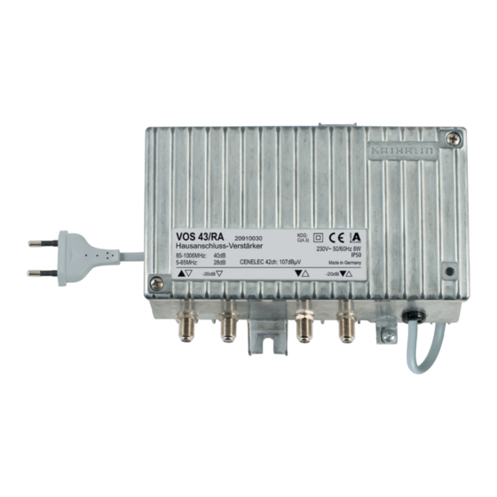 Kathrein VOS 32/RA-1G Manual De Instrucciones