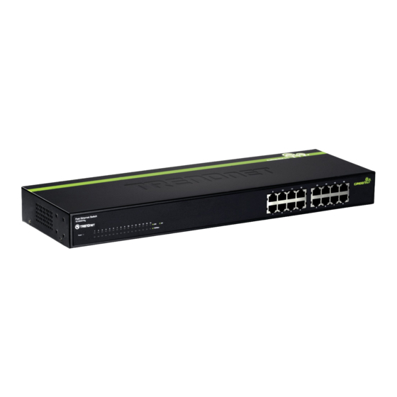 TRENDnet TE100-S16g Guía De Instalación Rápida