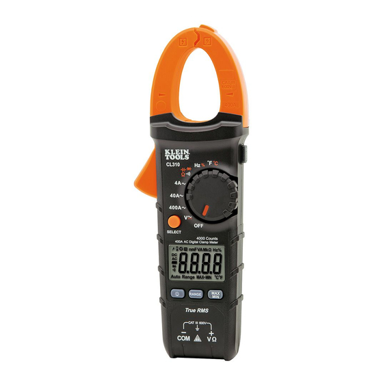 Klein Tools CL310 Manual De Instrucciones
