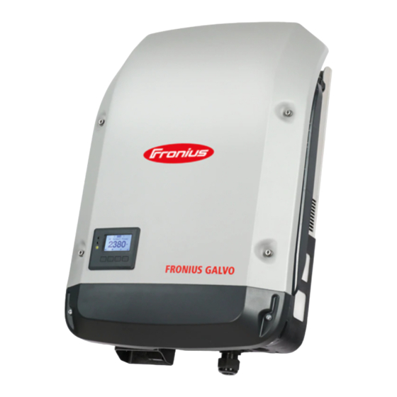 Fronius Galvo 1.5-1 Instrucciones De Instalación