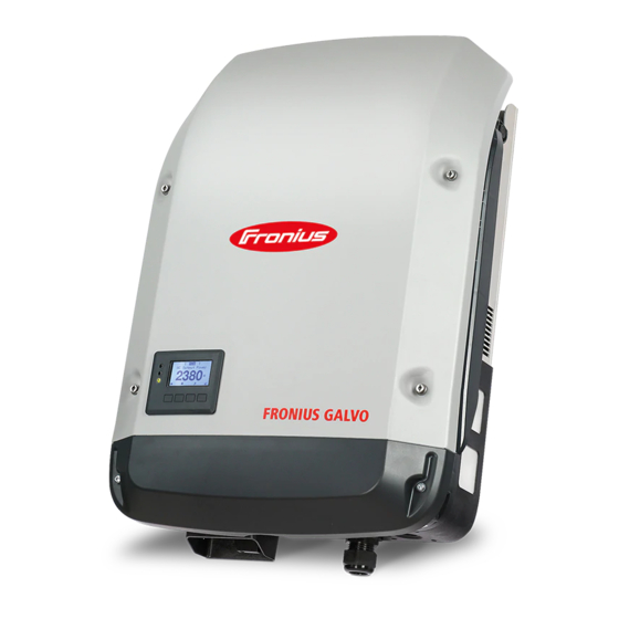 Fronius Galvo 1.5-1 Manual De Instrucciones