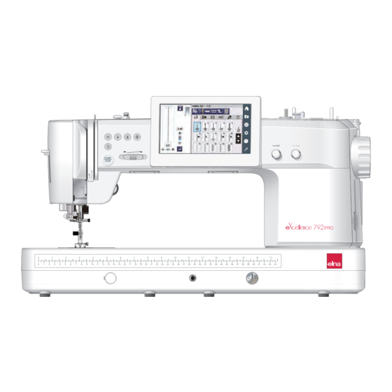 ELNA eXcellence 792PRO Manual De Instrucciones