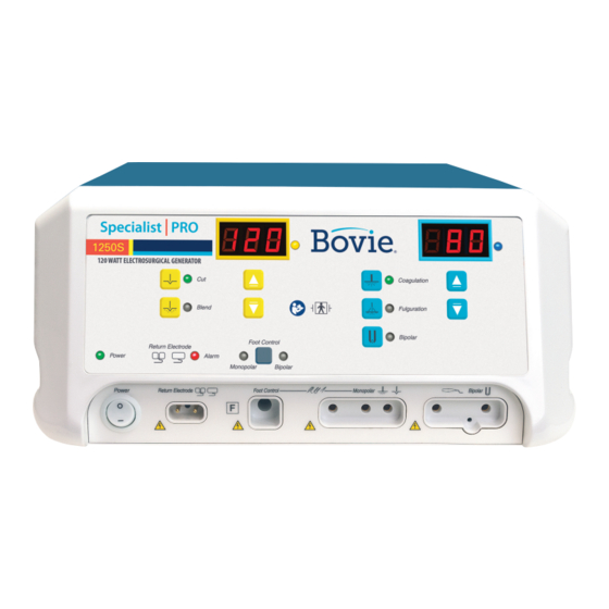 Bovie SPECIALIST PRO Guia Del Usuario