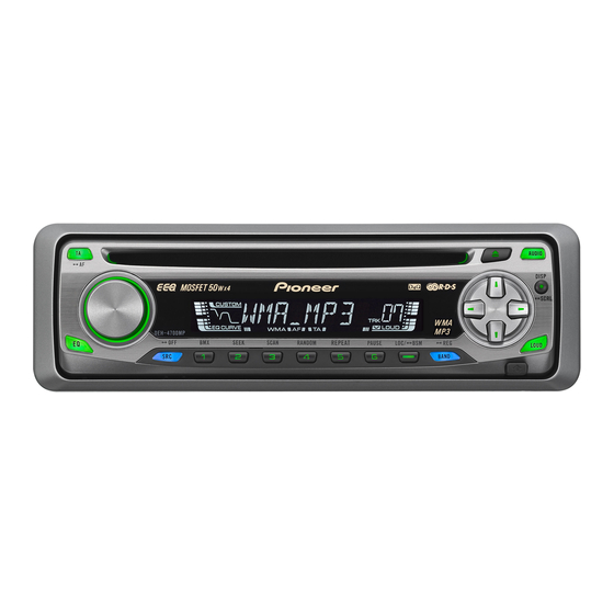 Pioneer DEH-4700MP Manual De Operación