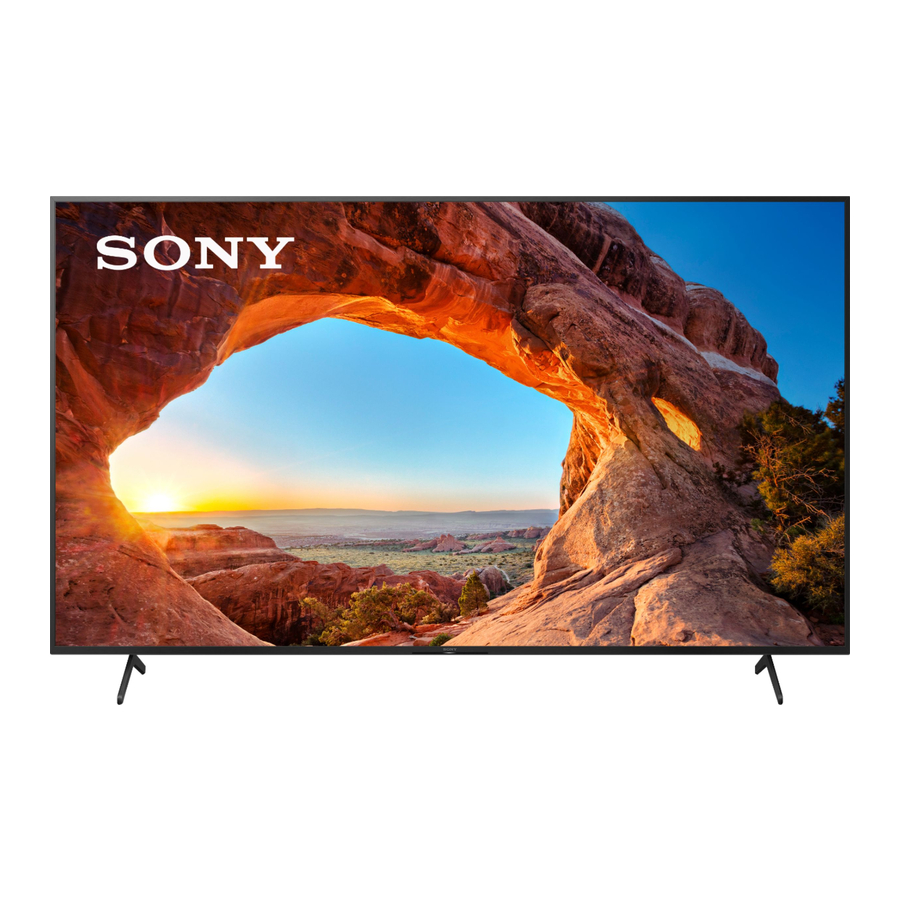 Sony BRAVIA KD-85X8xJ Guía De Referencia