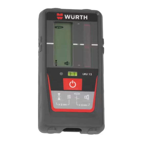 Würth LRU 13 Manuales