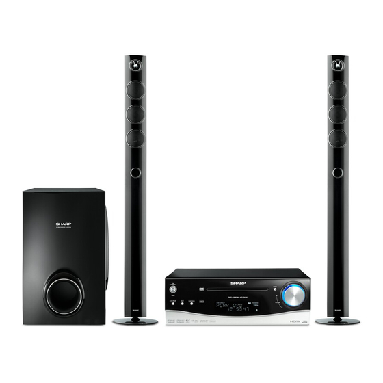Sharp HT-DV40H Manual De Instrucciones
