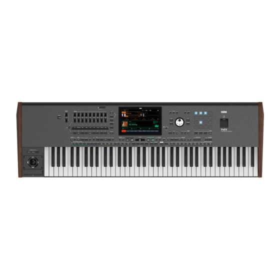 Korg Pa5X Guía Rápida