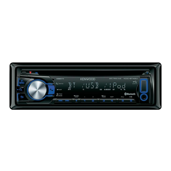 Kenwood KDC-BT42U Manual De Instrucciones