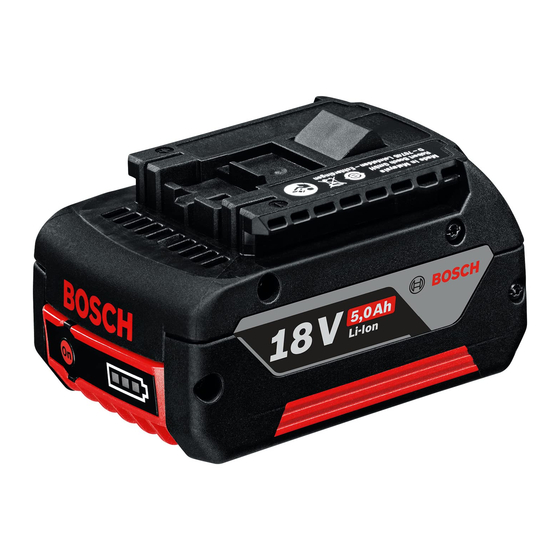 Bosch GBA 18V Serie Manual Del Usuario