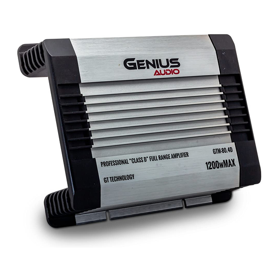 Genius Audio GTM-80.4D Manuales