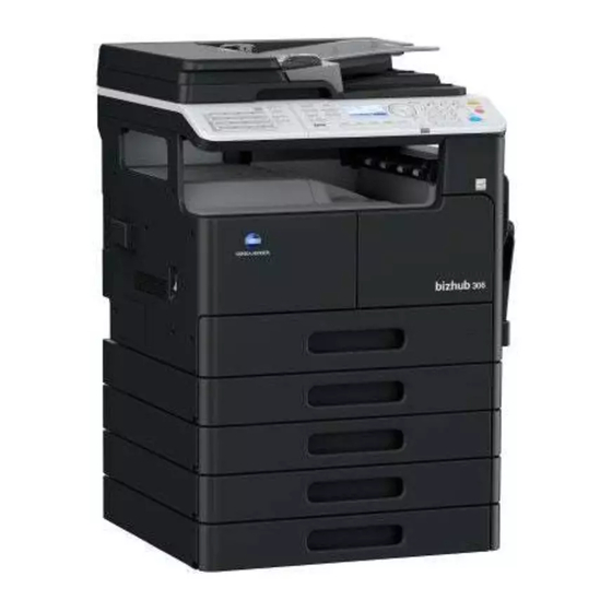 Konica Minolta bizhub 306 Guía Rápida De Inicio