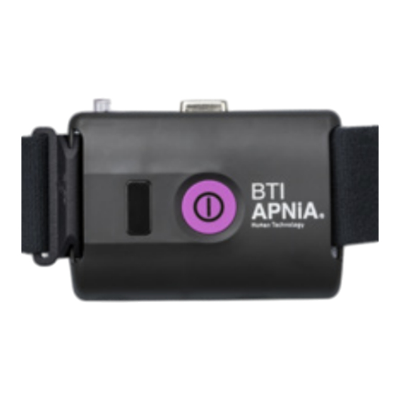 BTI APNiA Instrucciones De Uso