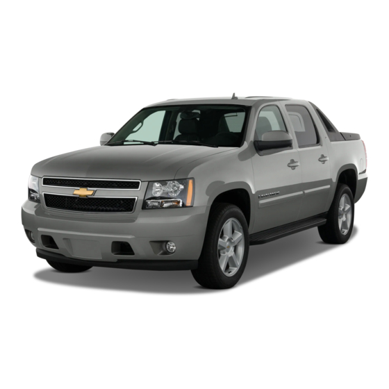 Chevrolet Avalanche 2012 Manual Del Propietário