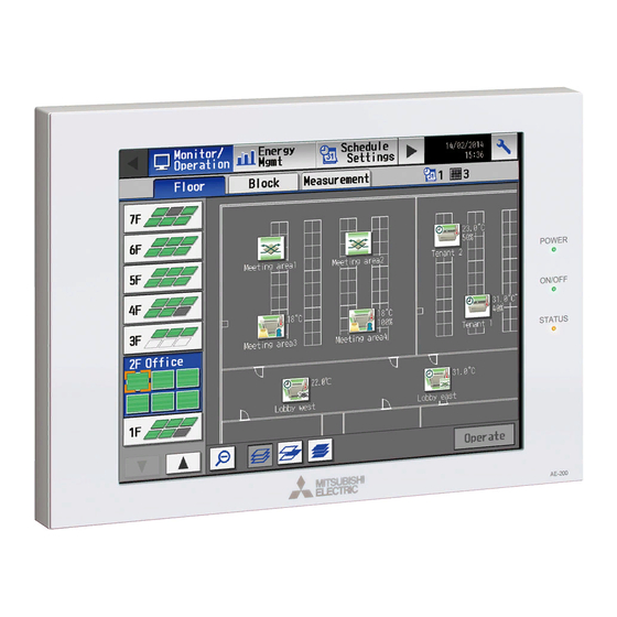 Mitsubishi Electric AE-200A Manuales