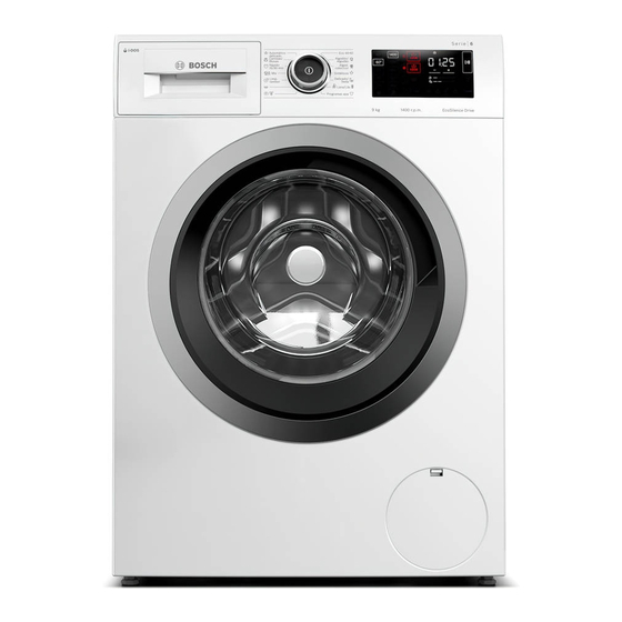 Bosch WAU28PH1ES Manual De Usuario E Instrucciones De Montaje