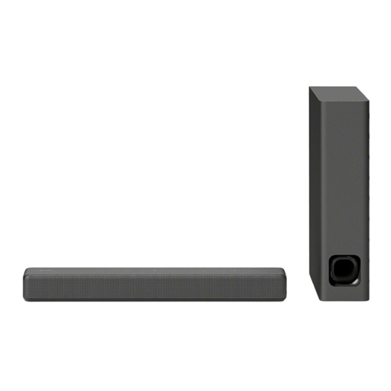 Sony HT-MT300 Guia De Inicio Rapido