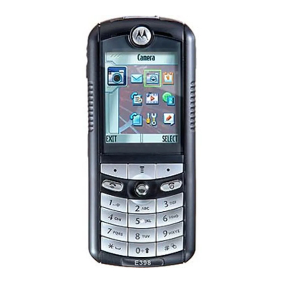 Motorola E398 Manual De Uso