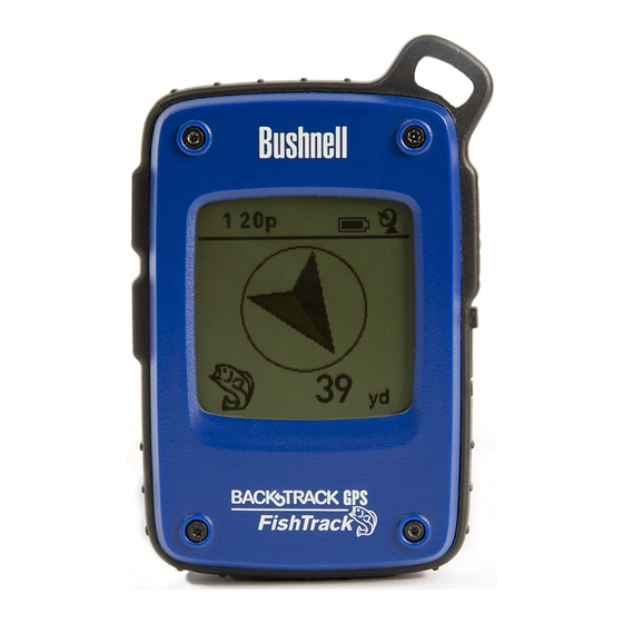 Bushnell BACKTRACK GPS FishTrack Manuales